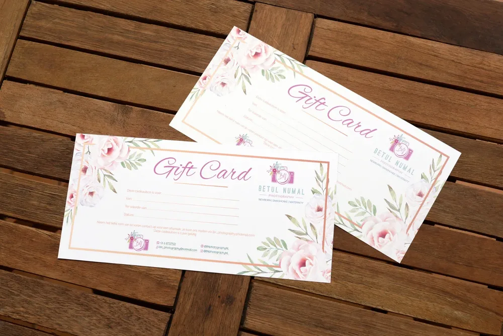 Betül Numal Photography – Gift Card Design image 2