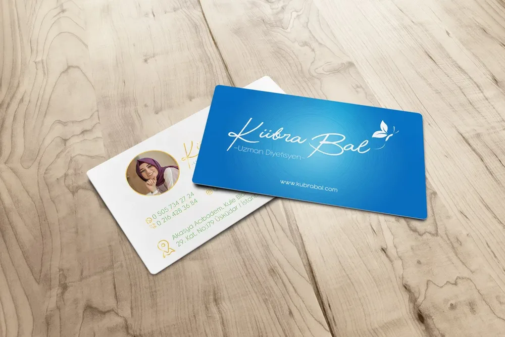 Dietitian Kübra Bal – Business Card Design image 2