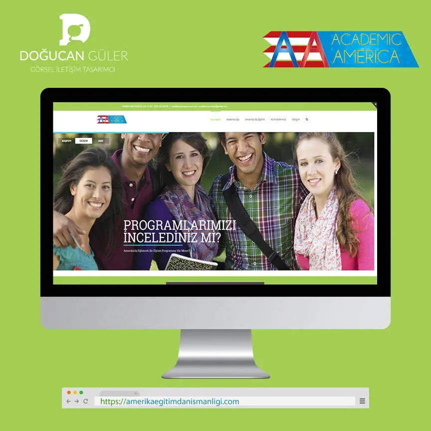 Academic America Corporate Website Design image 1