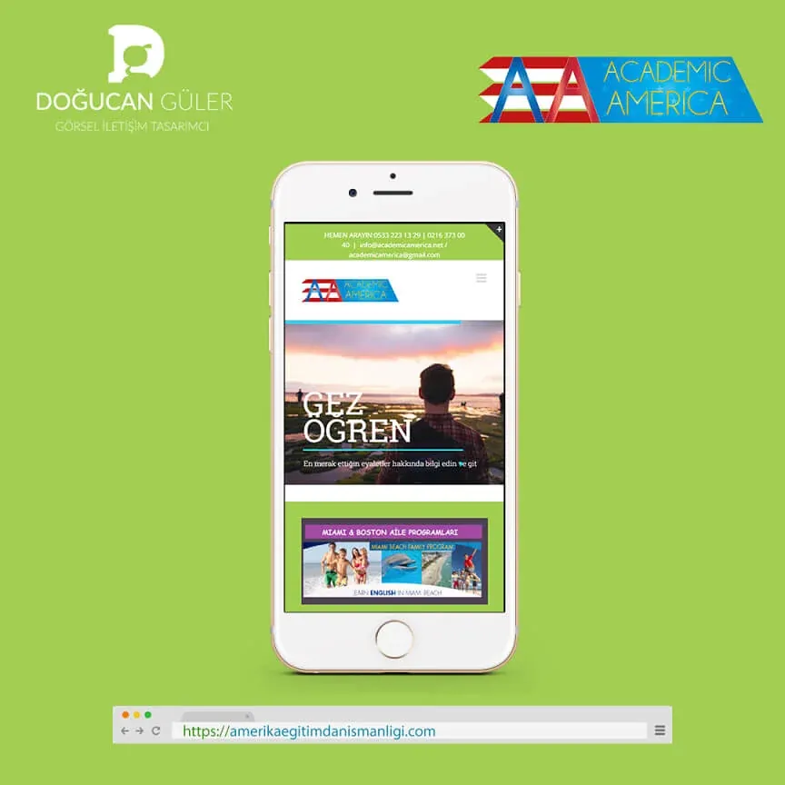 Academic America Corporate Website Design image 3