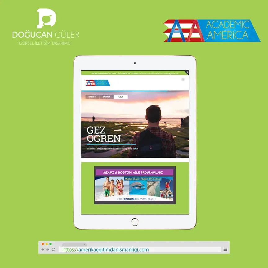 Academic America Corporate Website Design image 2