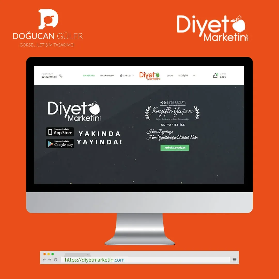 Diyet Marketin Kurumsal E-Ticaret Websitesi Tasarımı görsel 3