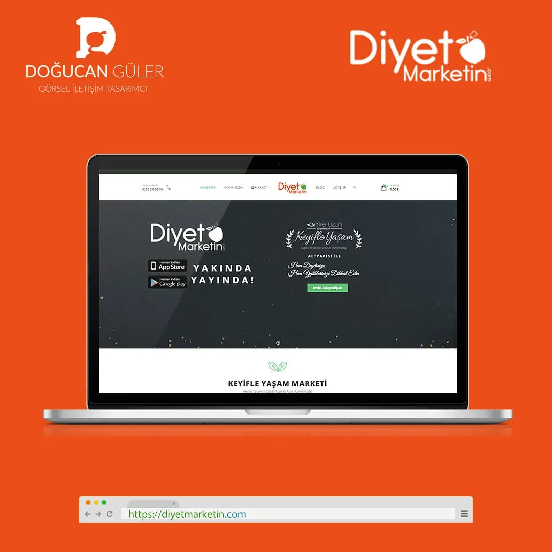Diyet Marketin Corporate E-Commerce Website Design