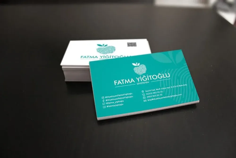 Dietitian Fatma Y. Business Card Design