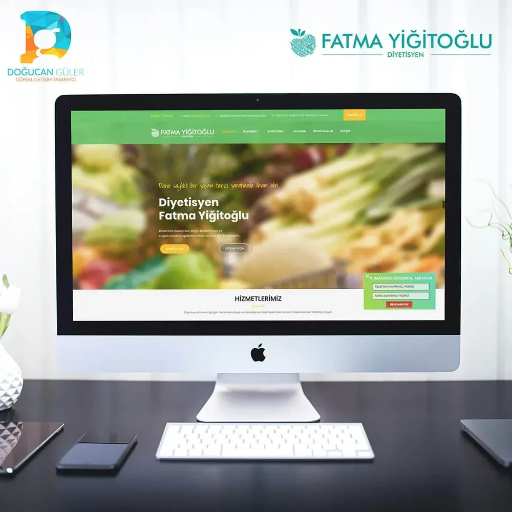 Dietitian Fatma Y. Corporate Website Design