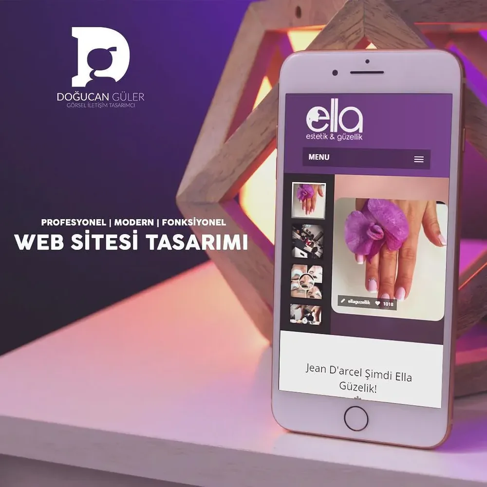 Ella Güzellik Mobil Websitesi Tasarımı
