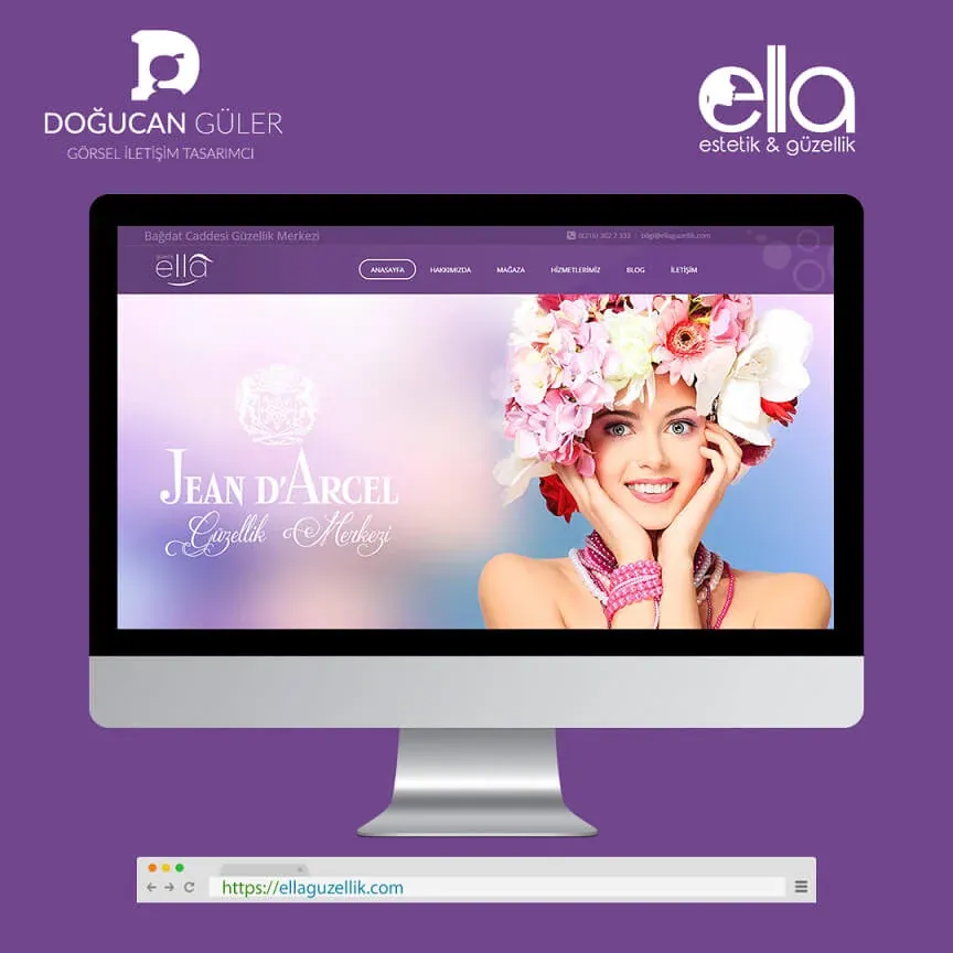 Ella Güzellik Mobil Websitesi Tasarımı görsel 2