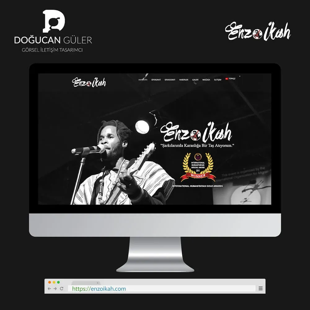 Enzo Ikah Corporate Website Design image 1