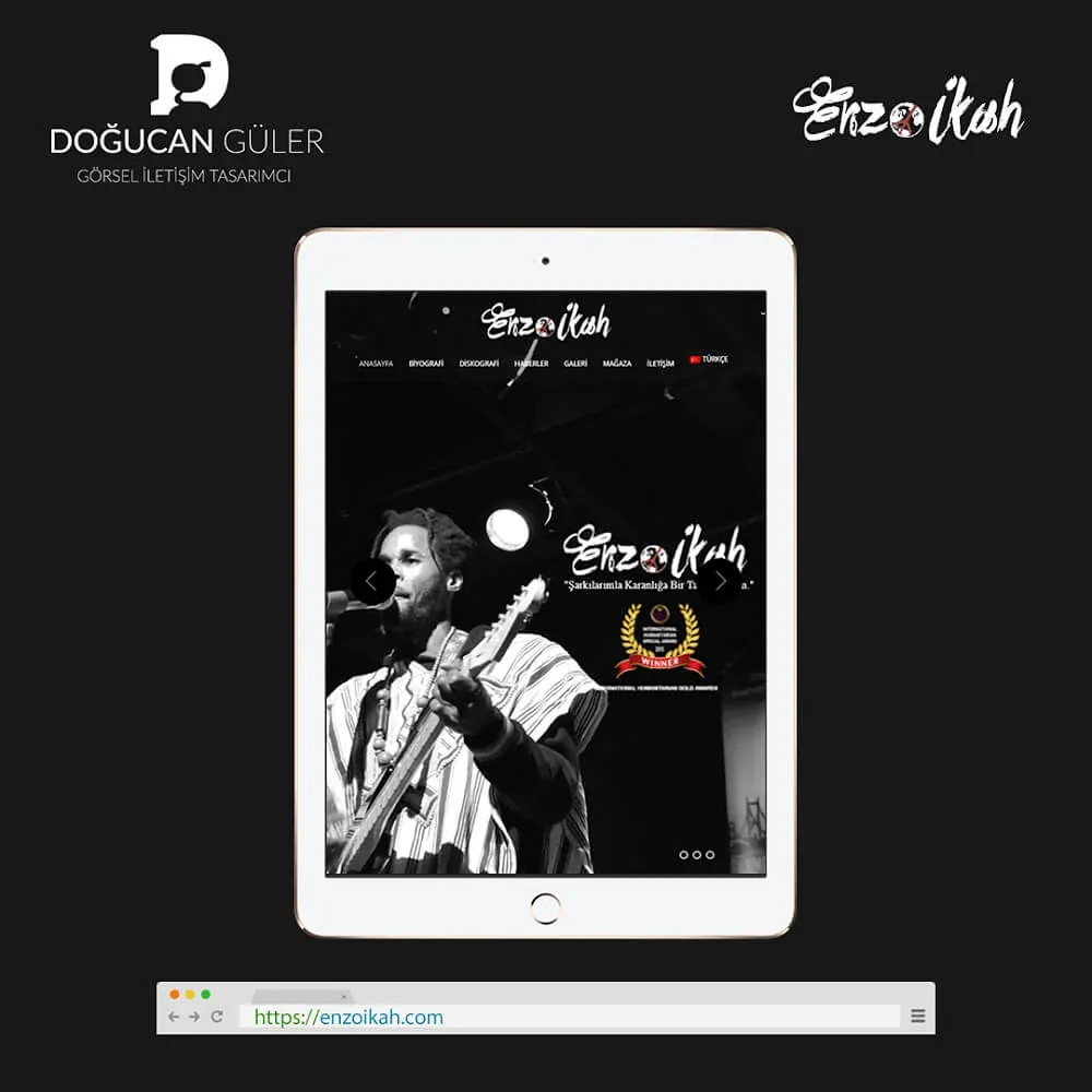 Enzo Ikah Corporate Website Design image 2