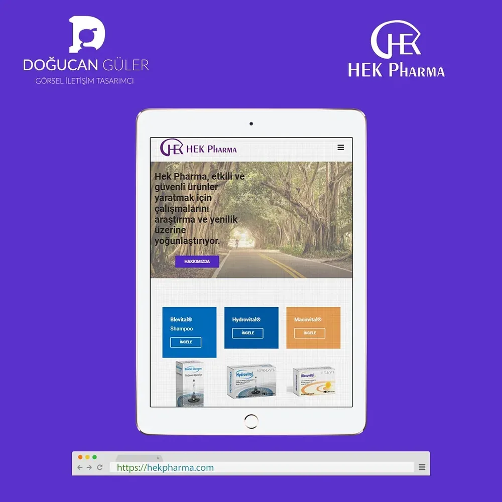 Hek Pharma Corporate Website Design image 1