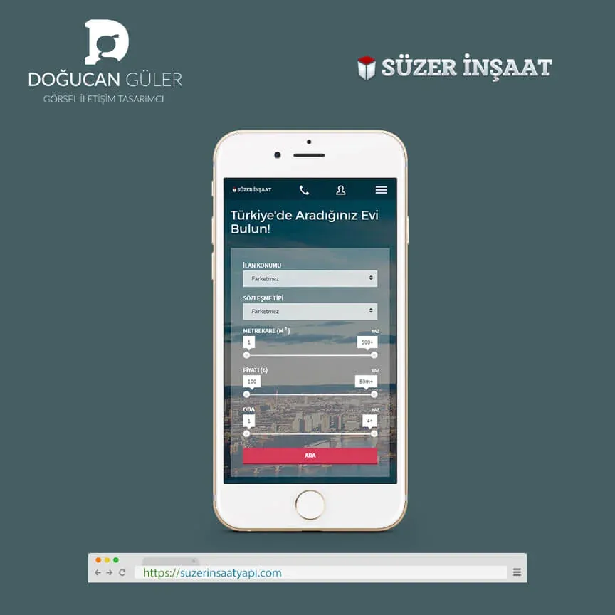 Süzer Construction Corporate Website Design image 3