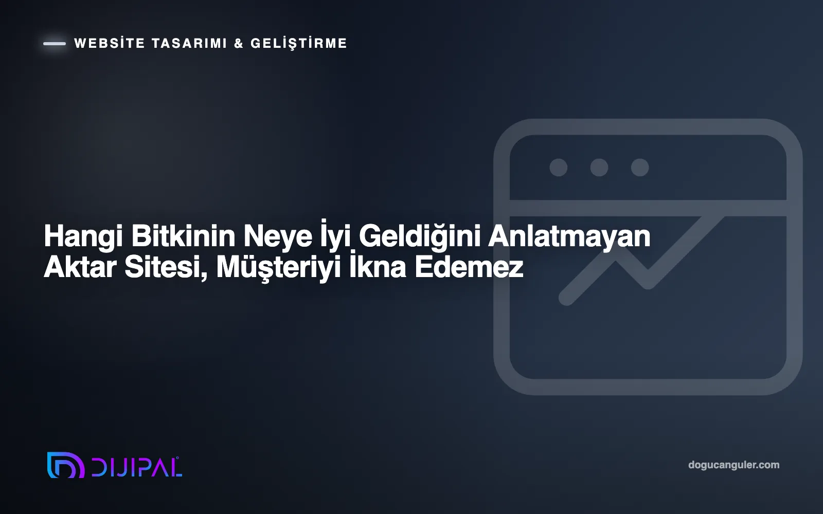 Hangi Bitkinin Neye İyi Geldiğini Anlatmayan Aktar Sitesi, Müşteriyi İkna Edemez