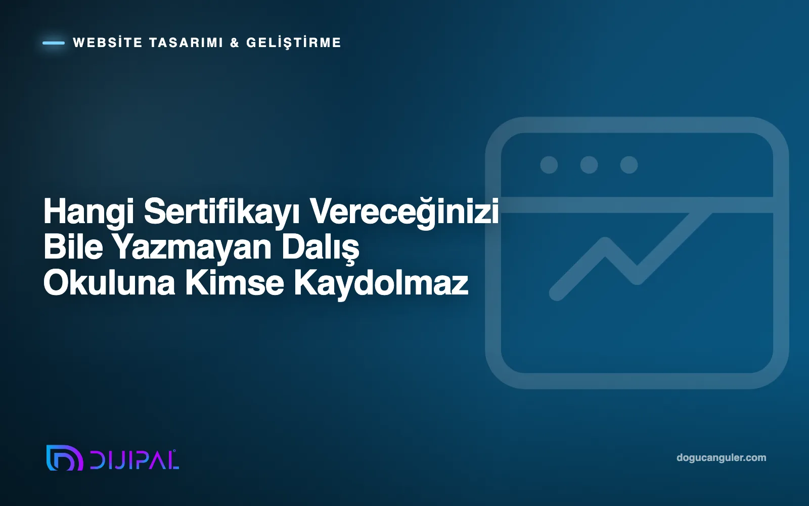 Hangi Sertifikayı Vereceğinizi Bile Yazmayan Dalış Okuluna Kimse Kaydolmaz