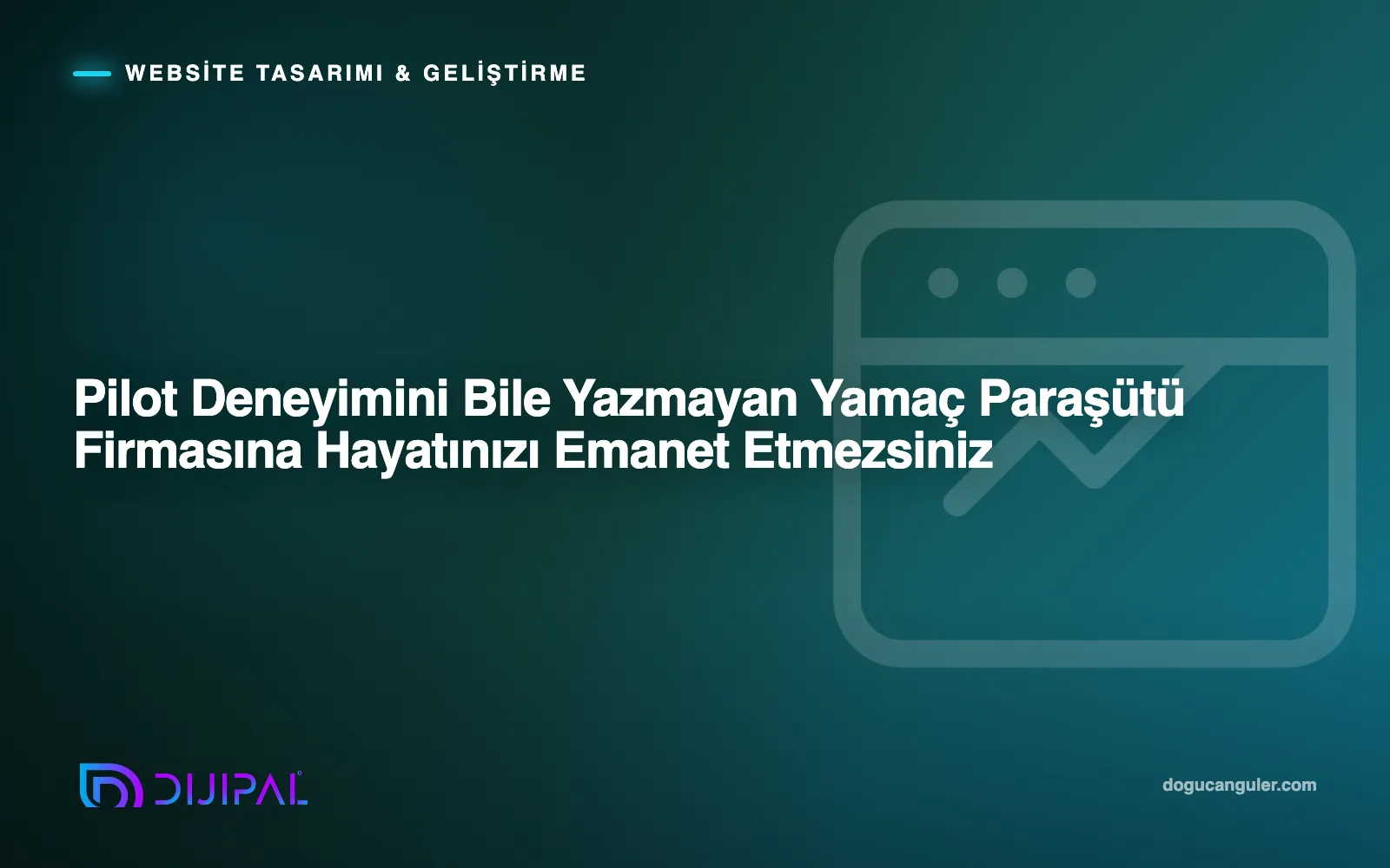 Pilot Deneyimini Bile Yazmayan Yamaç Paraşütü Firmasına Hayatınızı Emanet Etmezsiniz