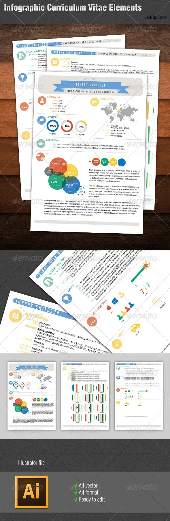 Infographic CV elements