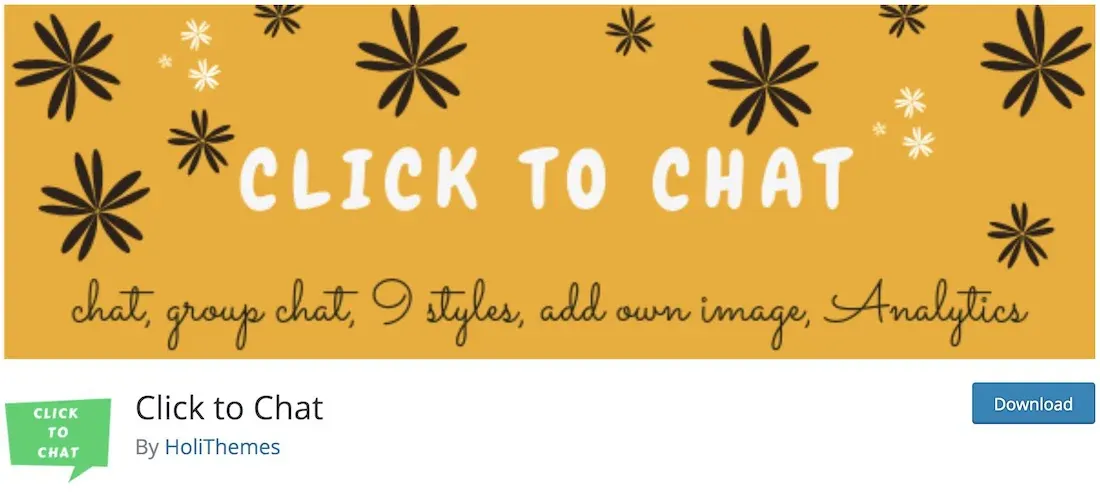 Click to Chat for WhatsApp eklentisi
