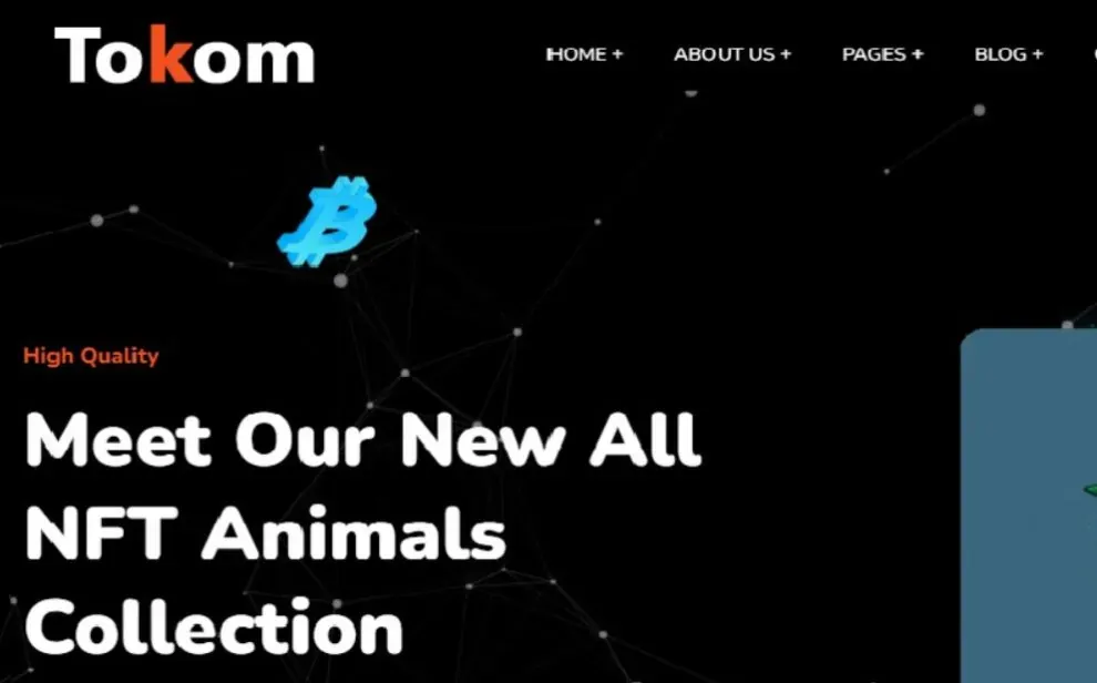 Tokom Kripto Token ve NFT WordPress Teması