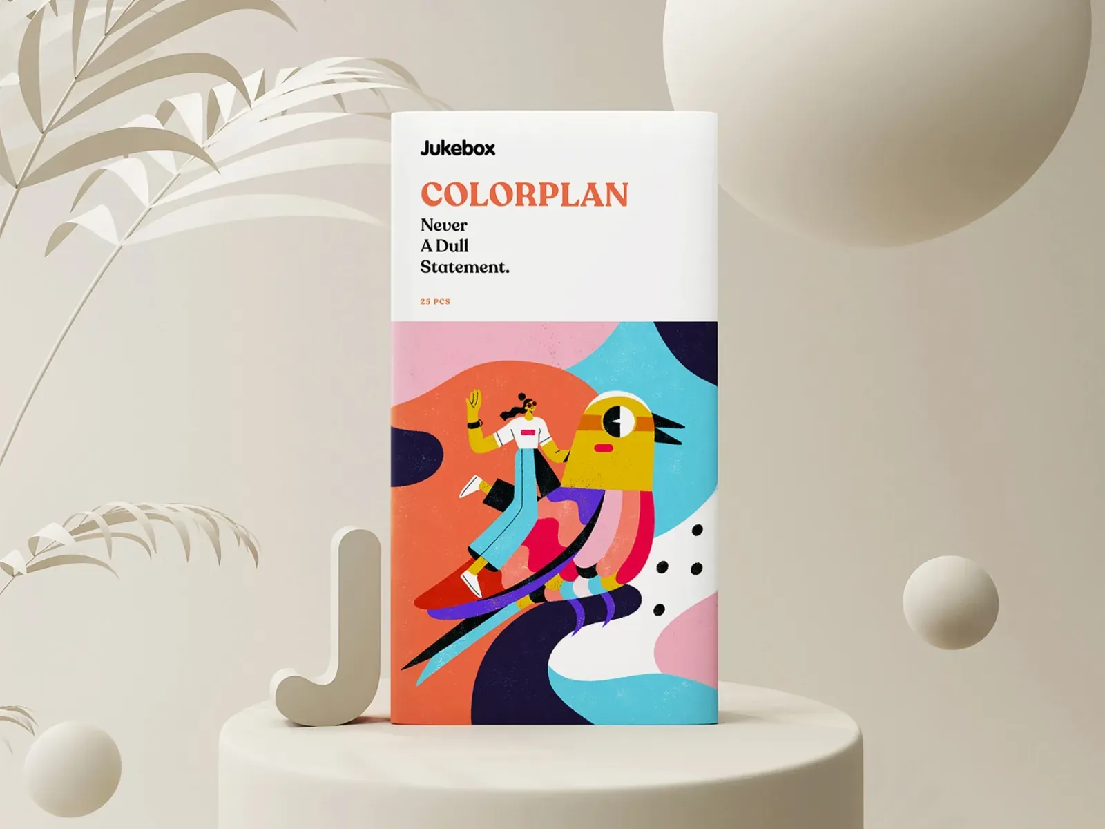 Packaging design with vivid colors