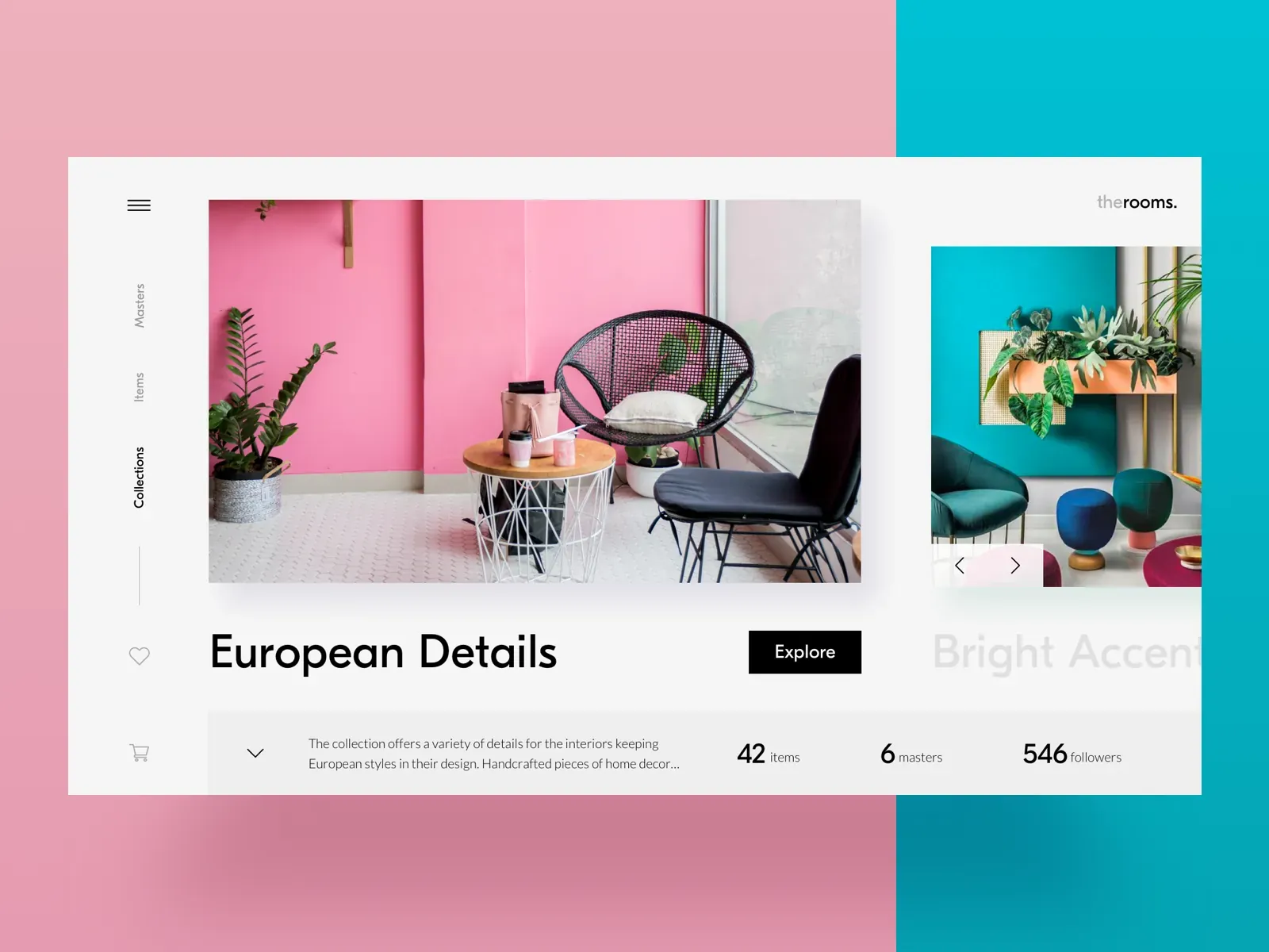 Minimalist home decor e-commerce website design