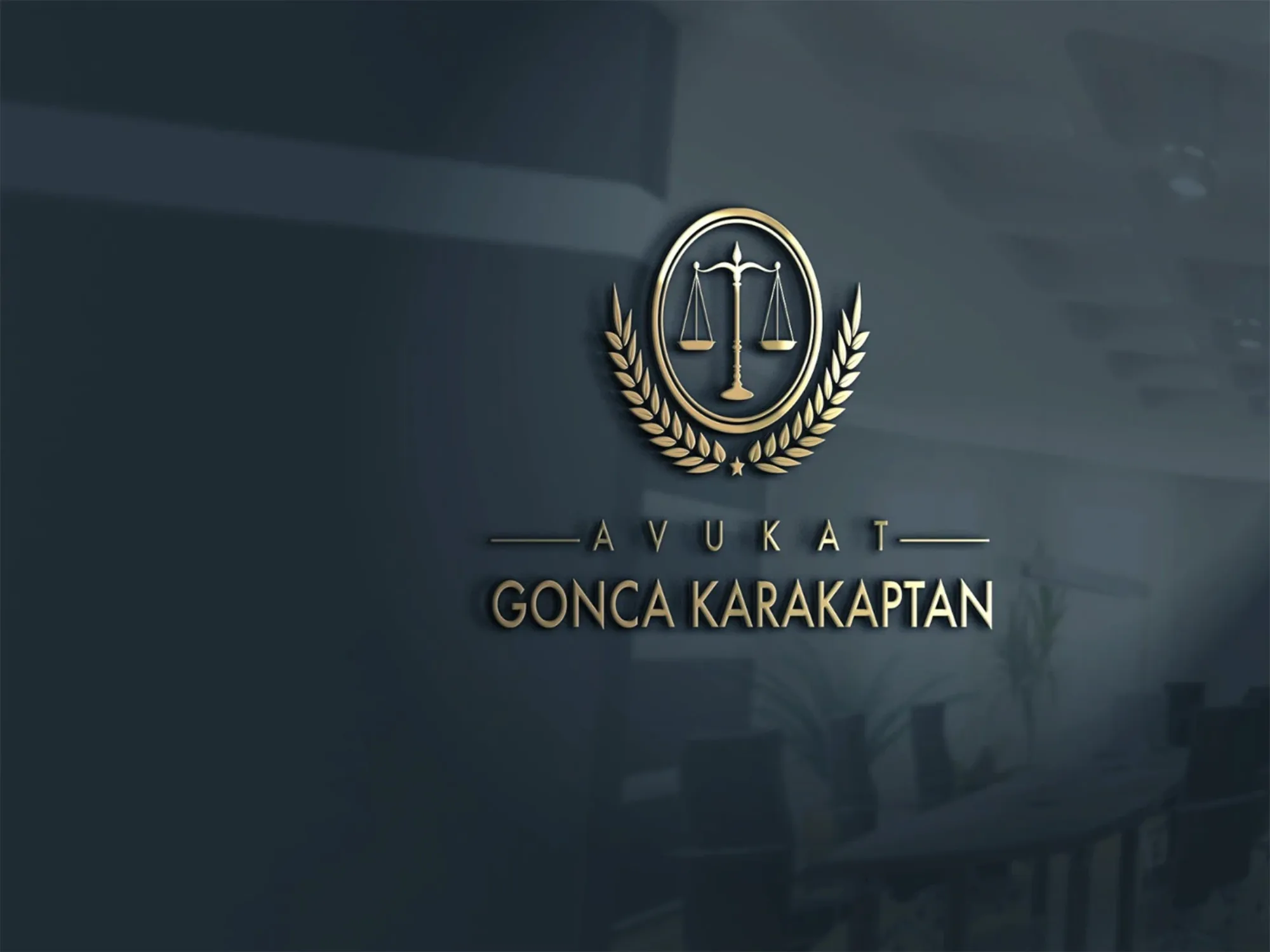 Avukat Gonca K. Logo Tasarımı görsel 2