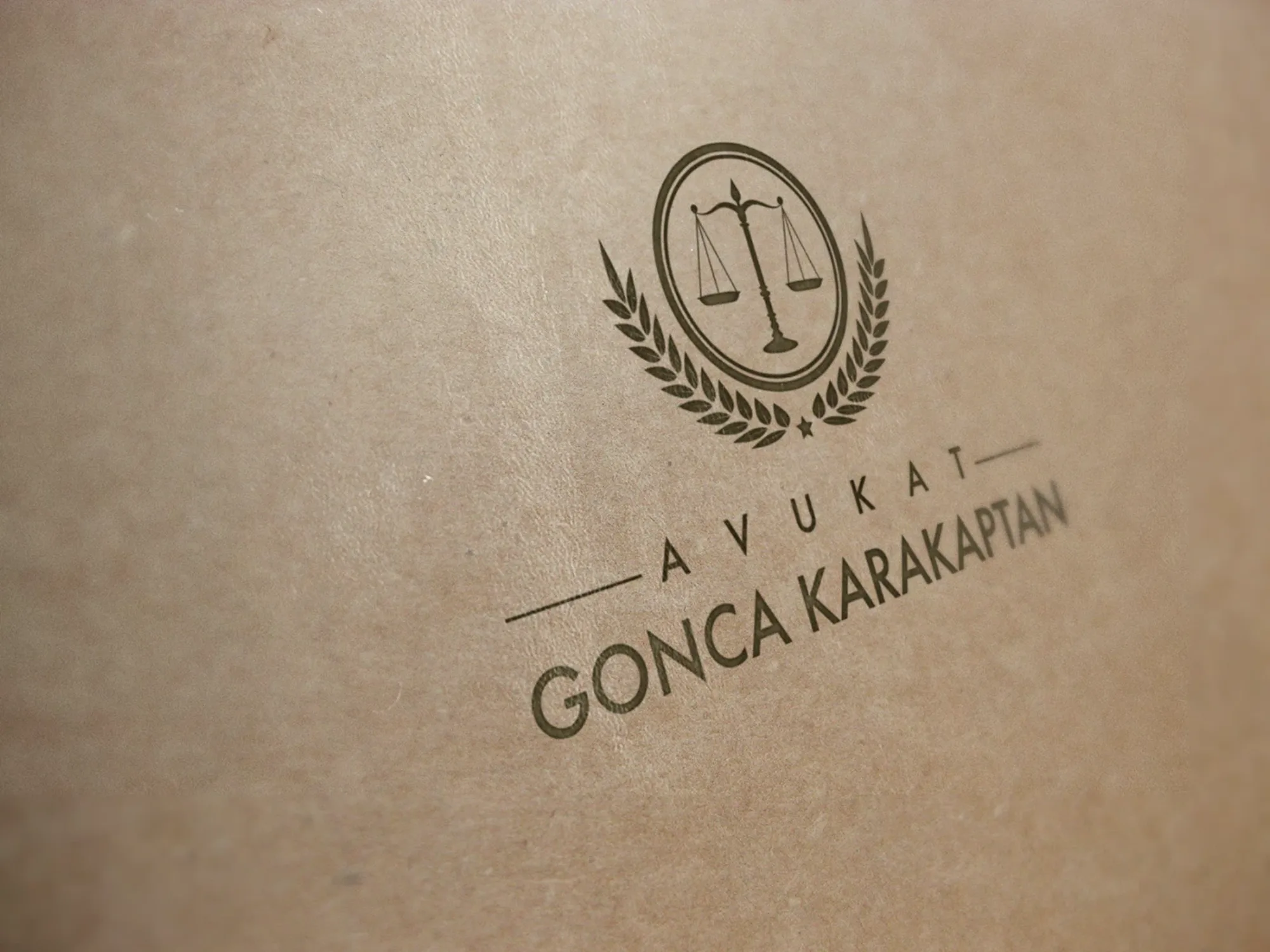 Avukat Gonca K. Logo Tasarımı görsel 3