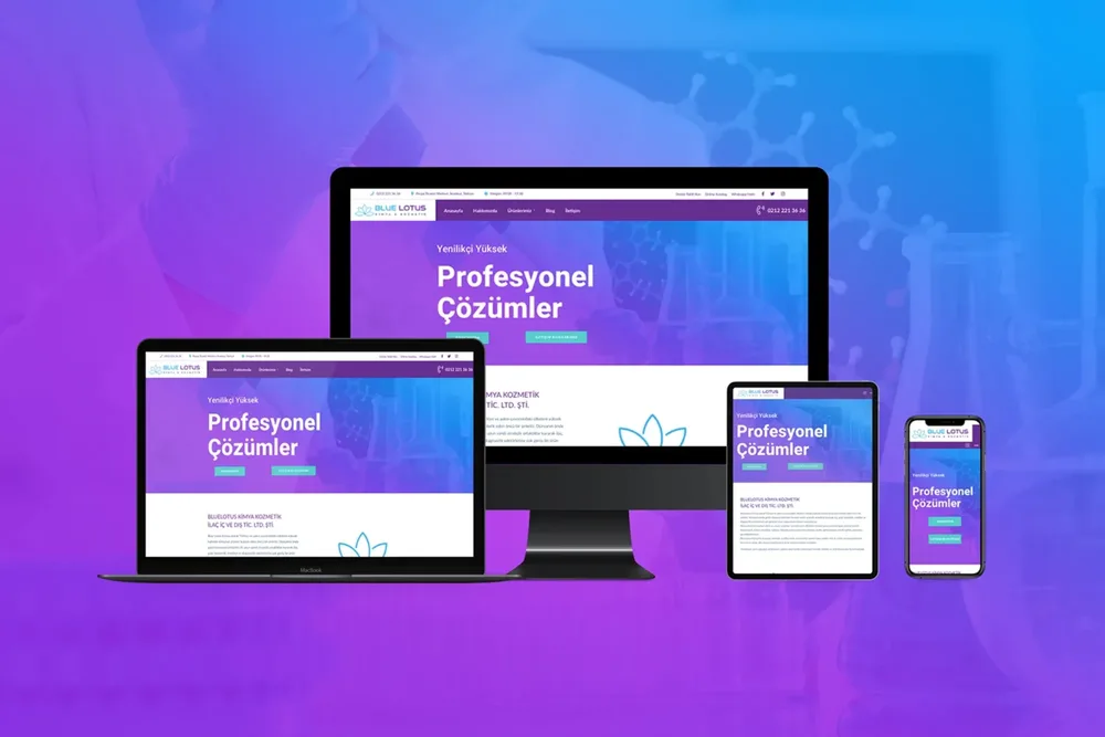Blue Lotus - Chemistry Company - Web Design image 1