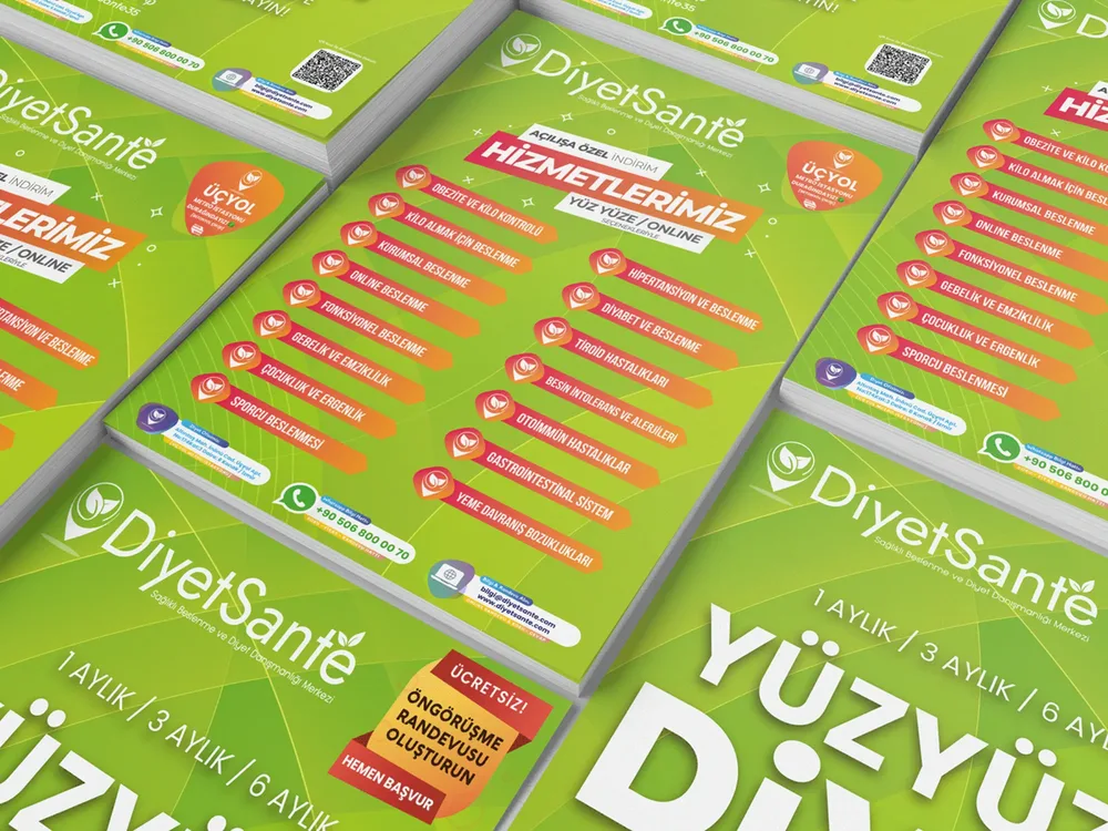 Brochure Design - Diyetsante Health Center