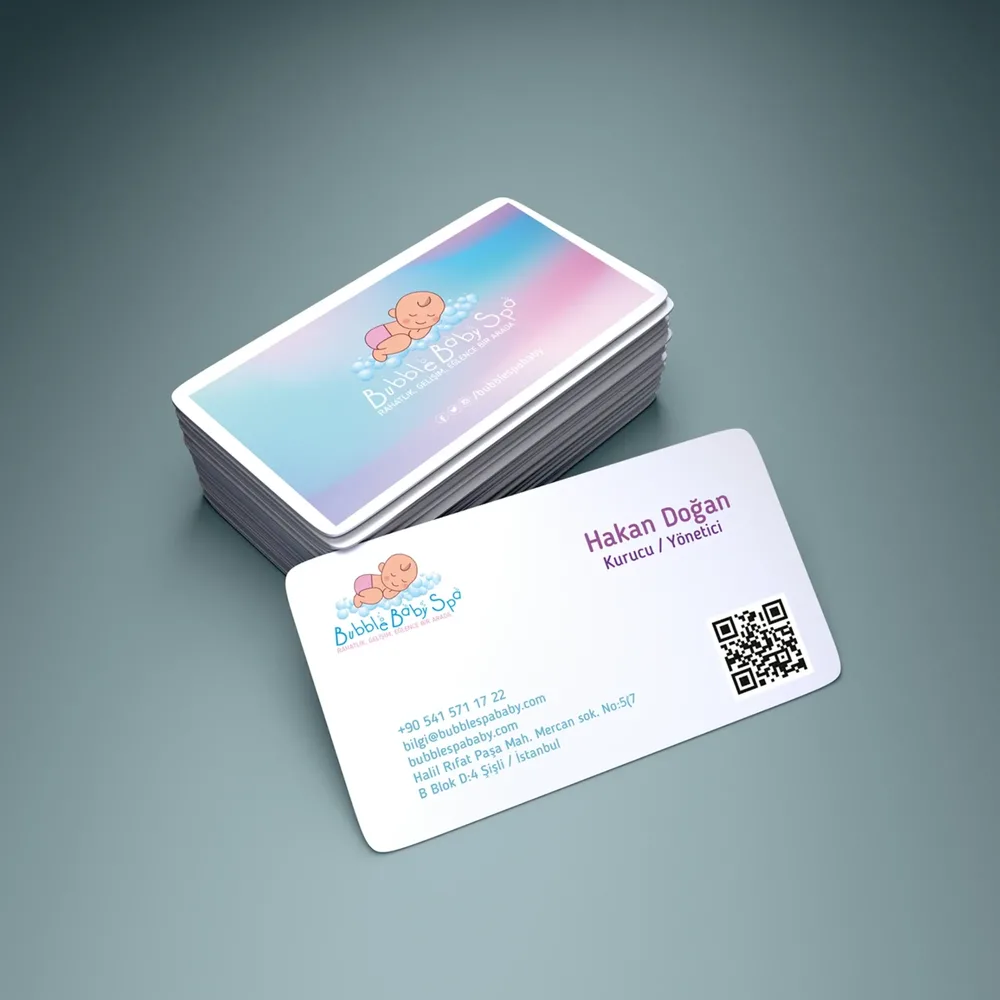 Bubble Baby Spa - Business Card Design image 2