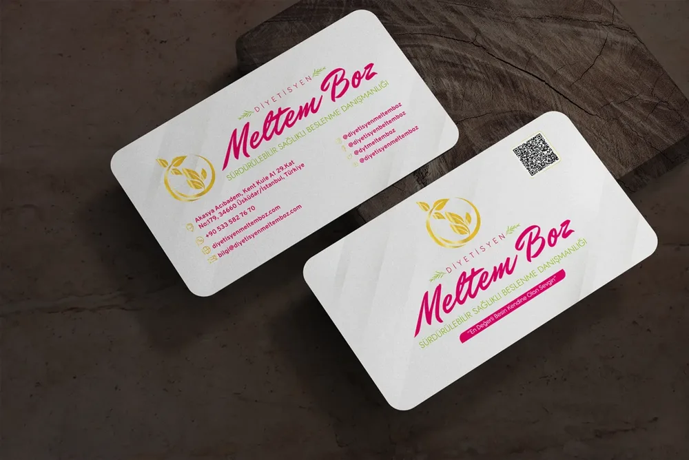 Business Card Design - Dietitian Meltem B. image 3