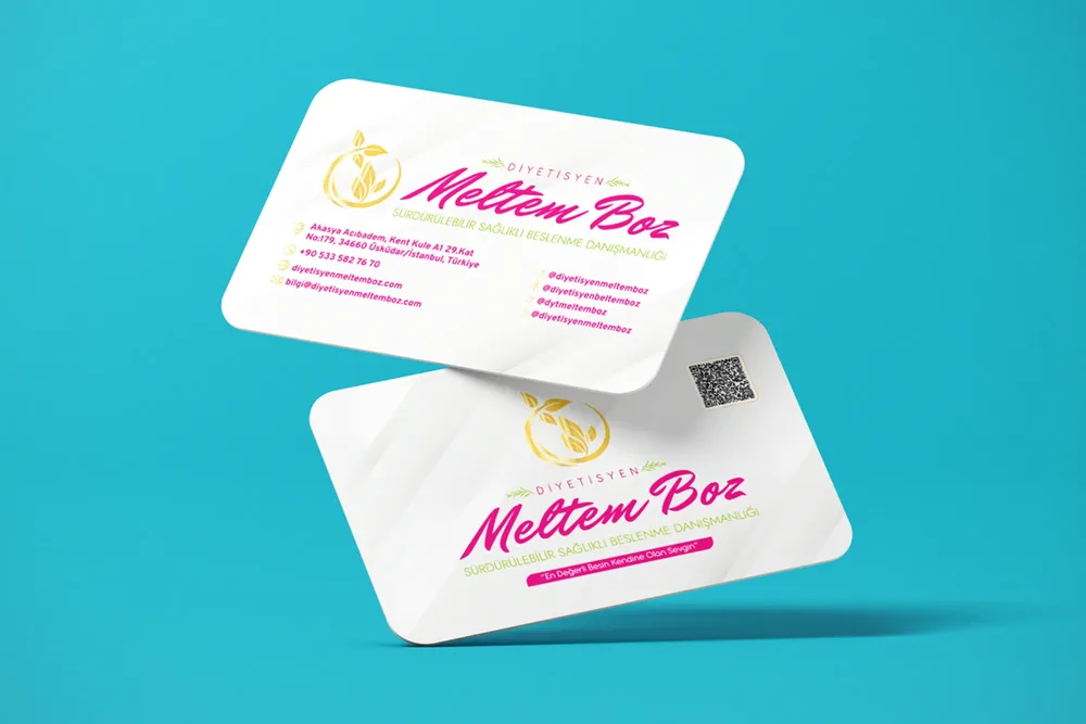 Business Card Design - Dietitian Meltem B.
