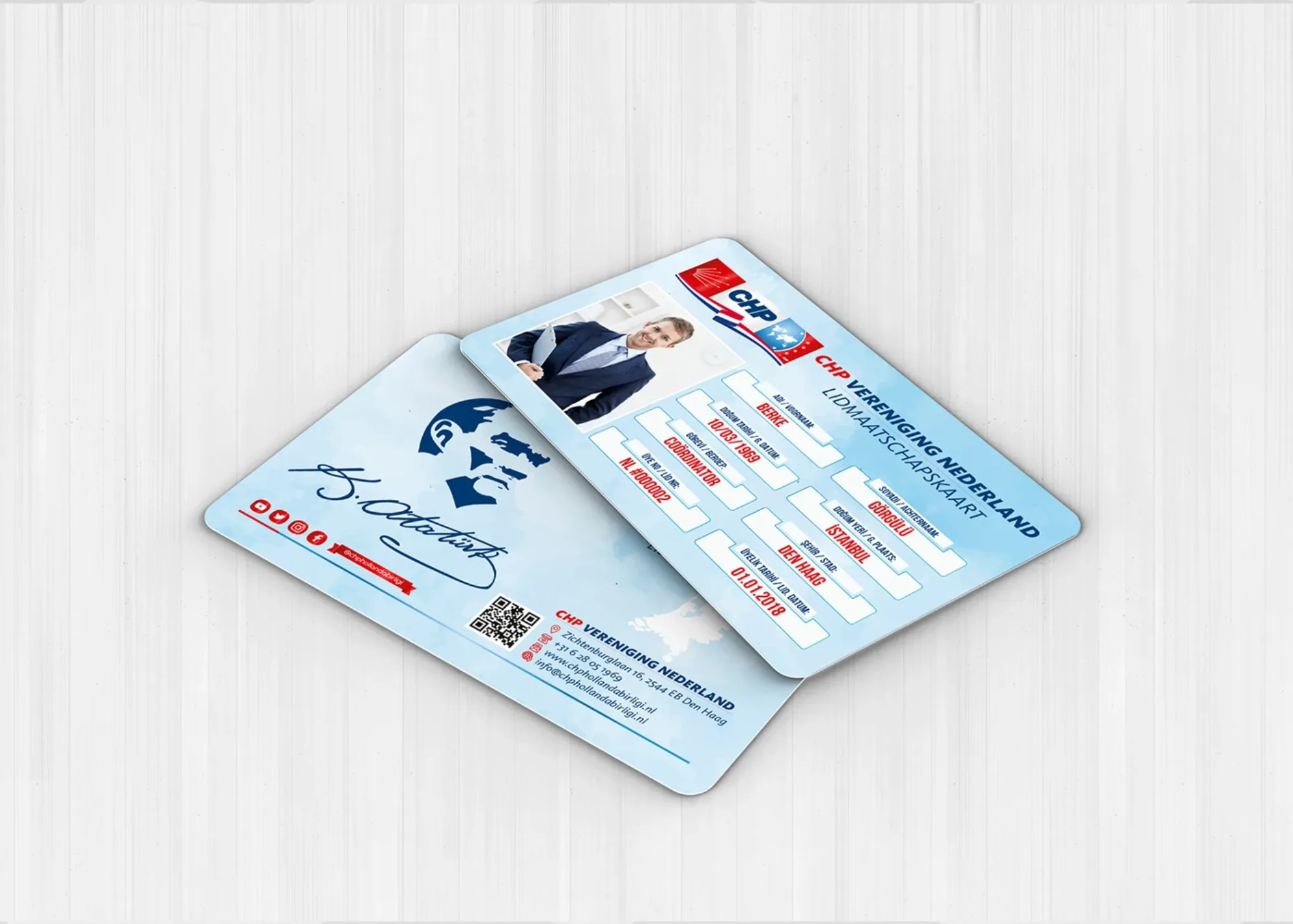 CHP - Politics Membership ID Cards Design görsel 1