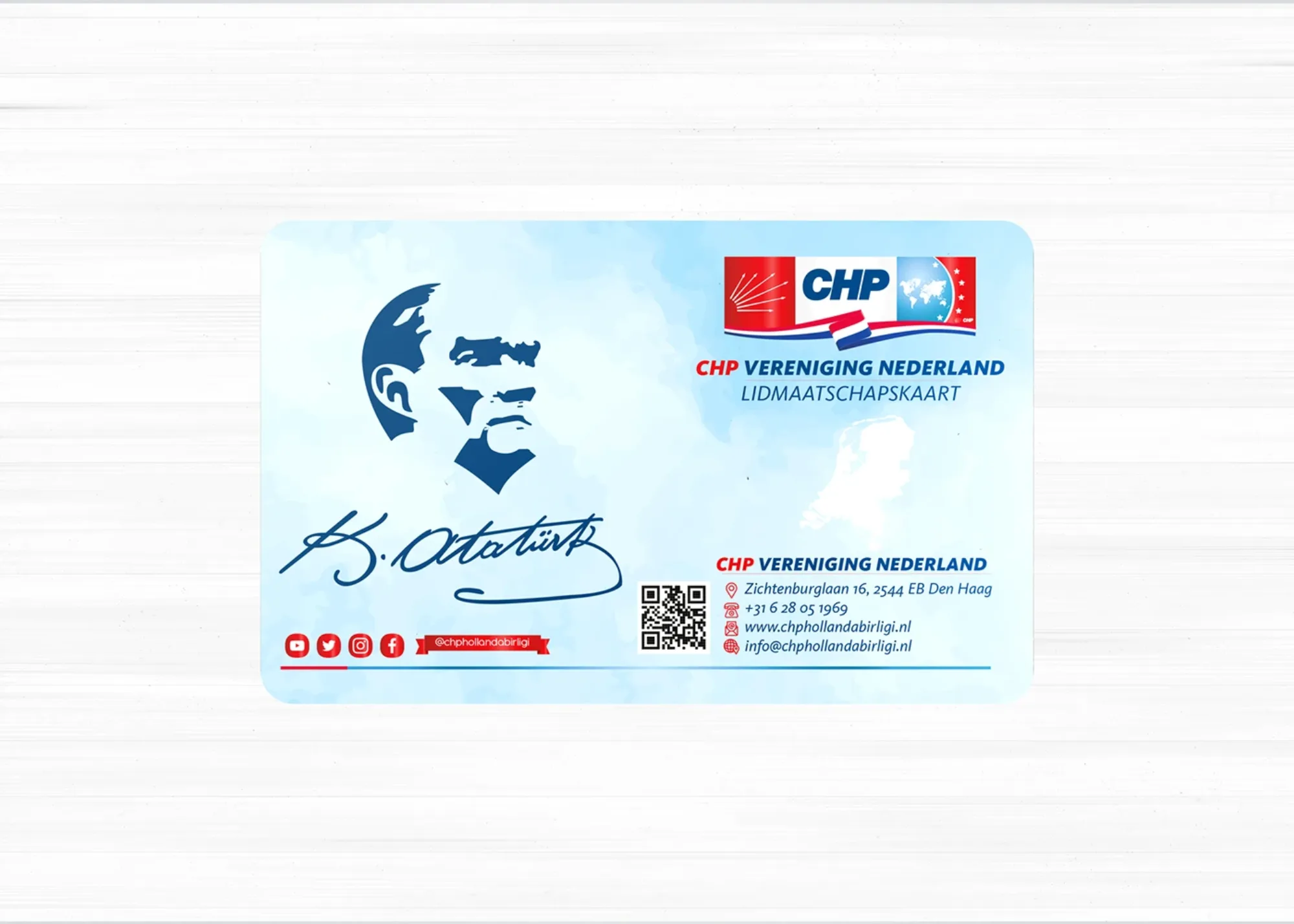 CHP - Politics Membership ID Cards Design görsel 3