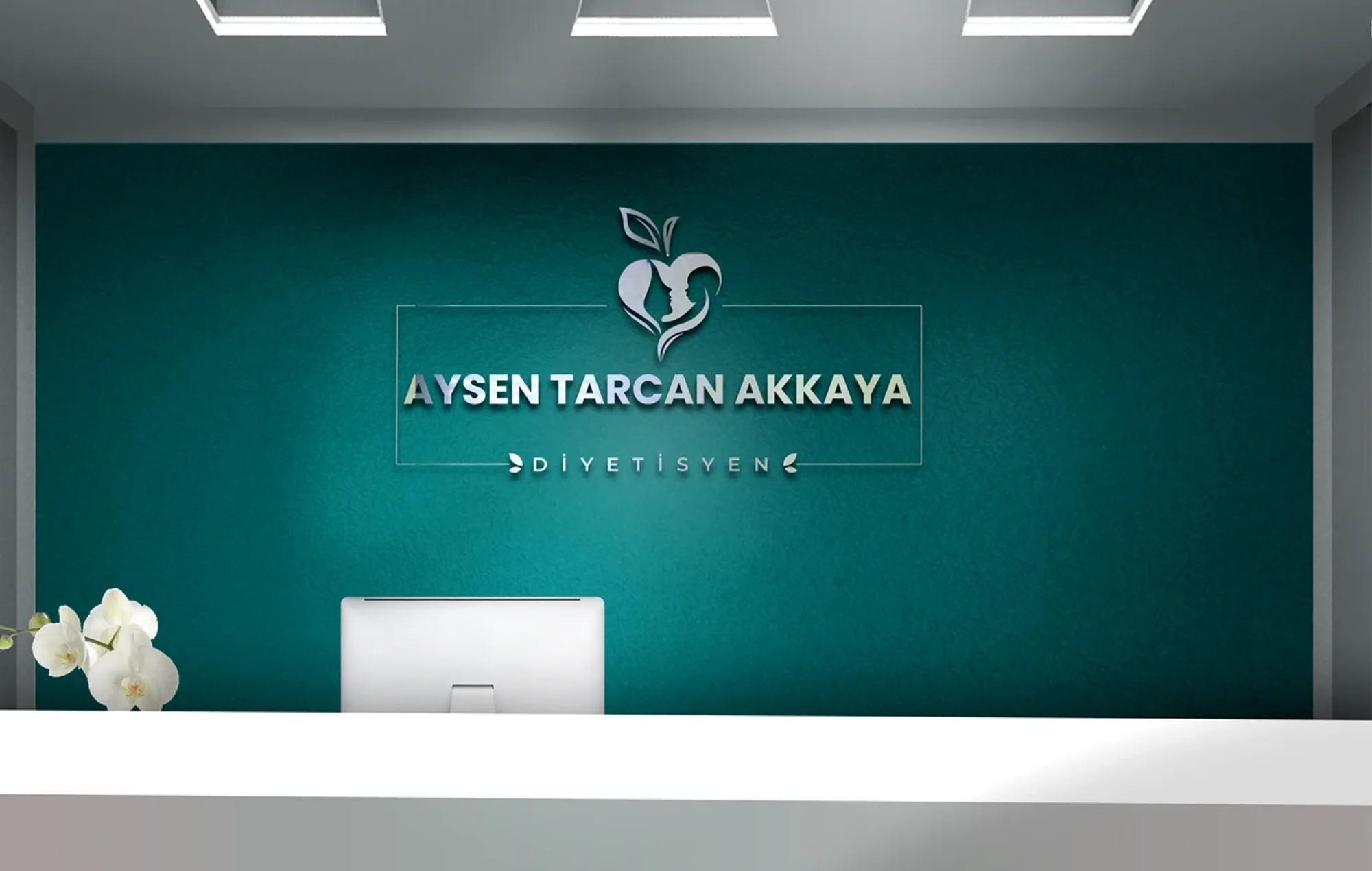 Dietitian Aysen T. Akkaya - Logo Design görsel 2