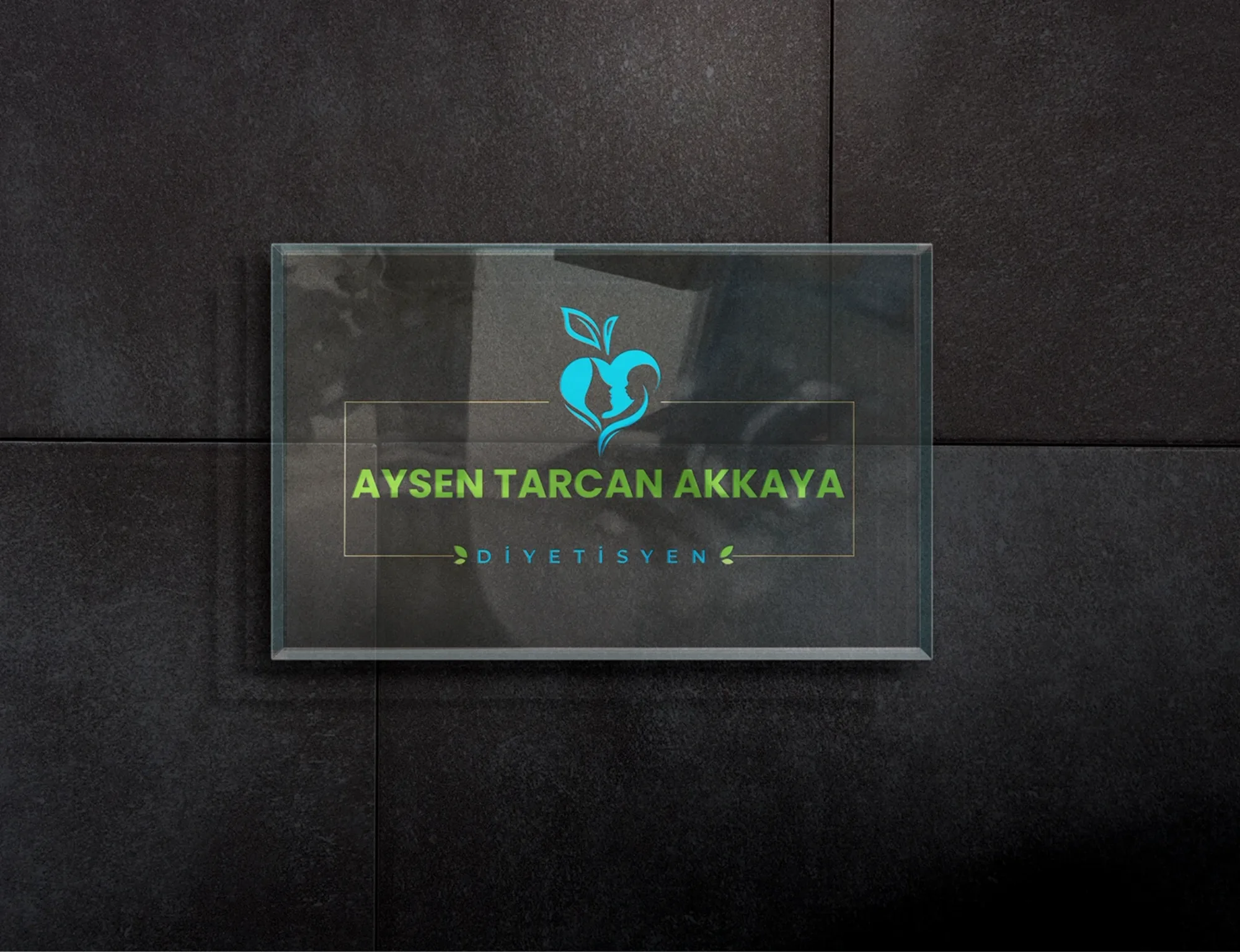 Dietitian Aysen T. Akkaya - Logo Design görsel 3