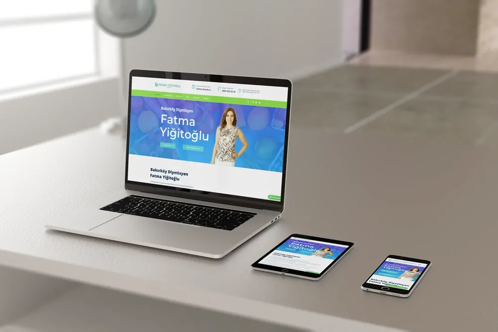Dietitian Fatma Y. - Website Design image 1