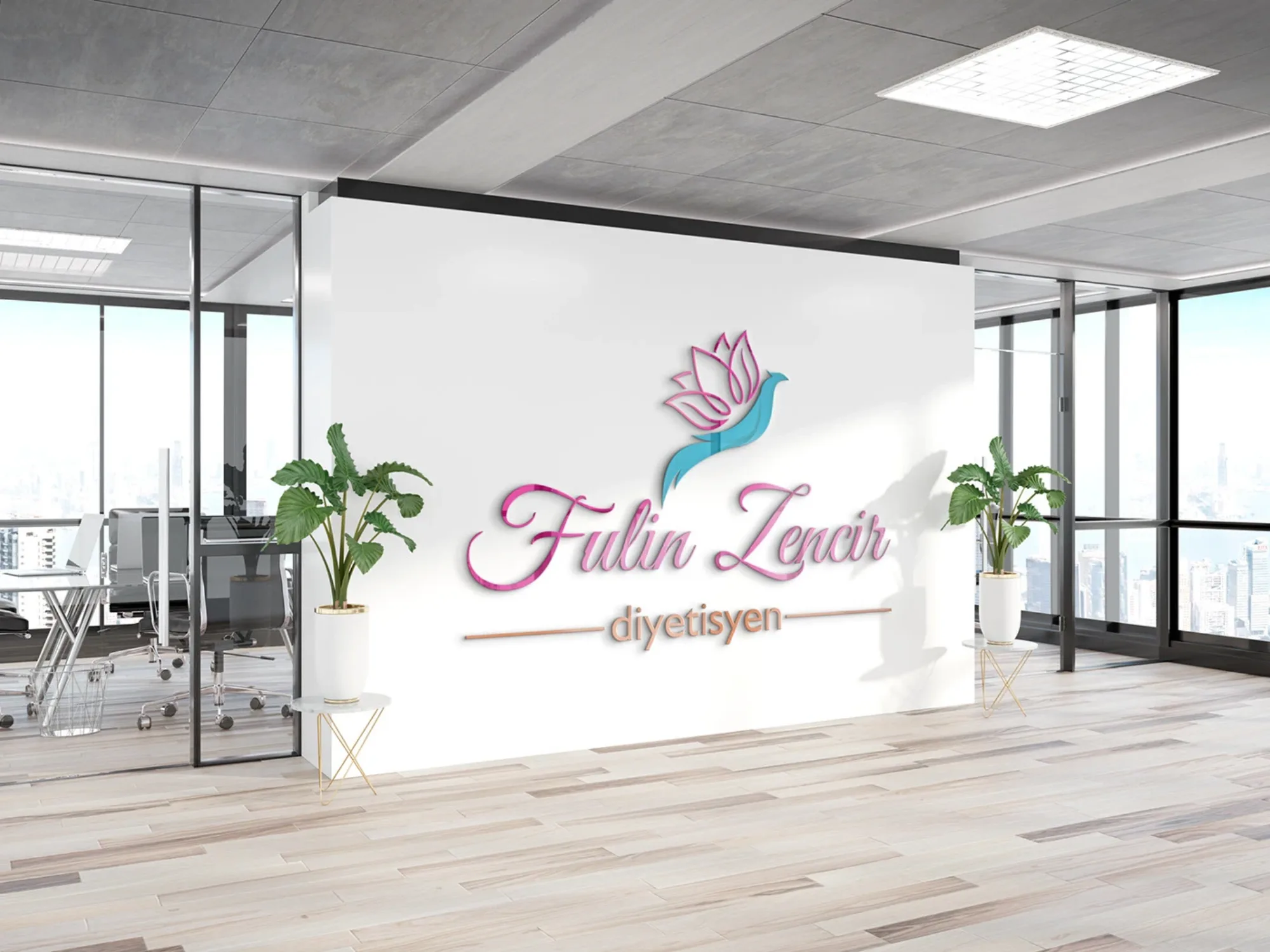 Dietitian Fulin Z. - Logo Design görsel 4