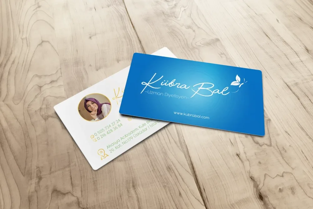 Dietitian Kübra B. - Business Card Design image 2