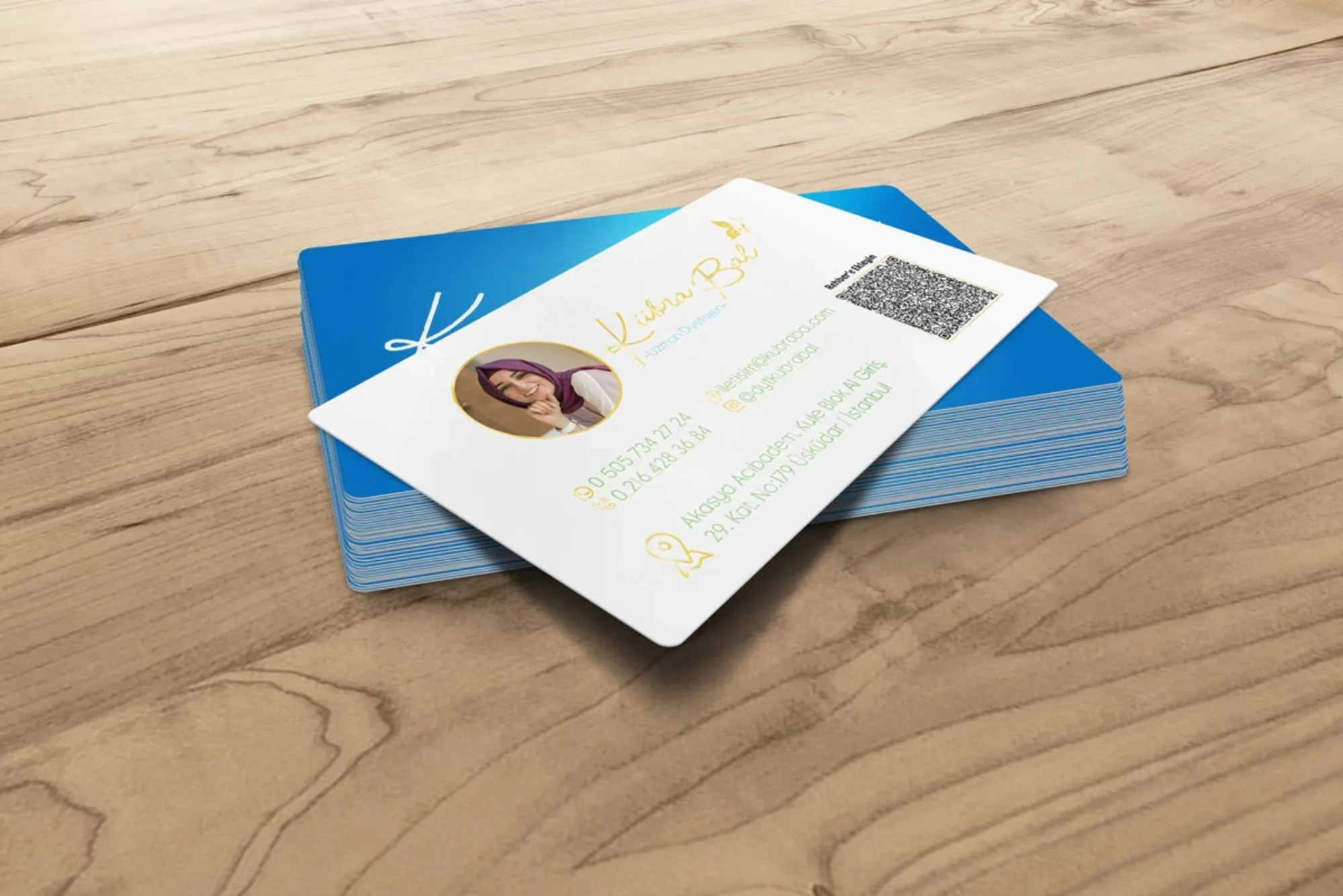 Dietitian Kübra B. - Business Card Design görsel 3