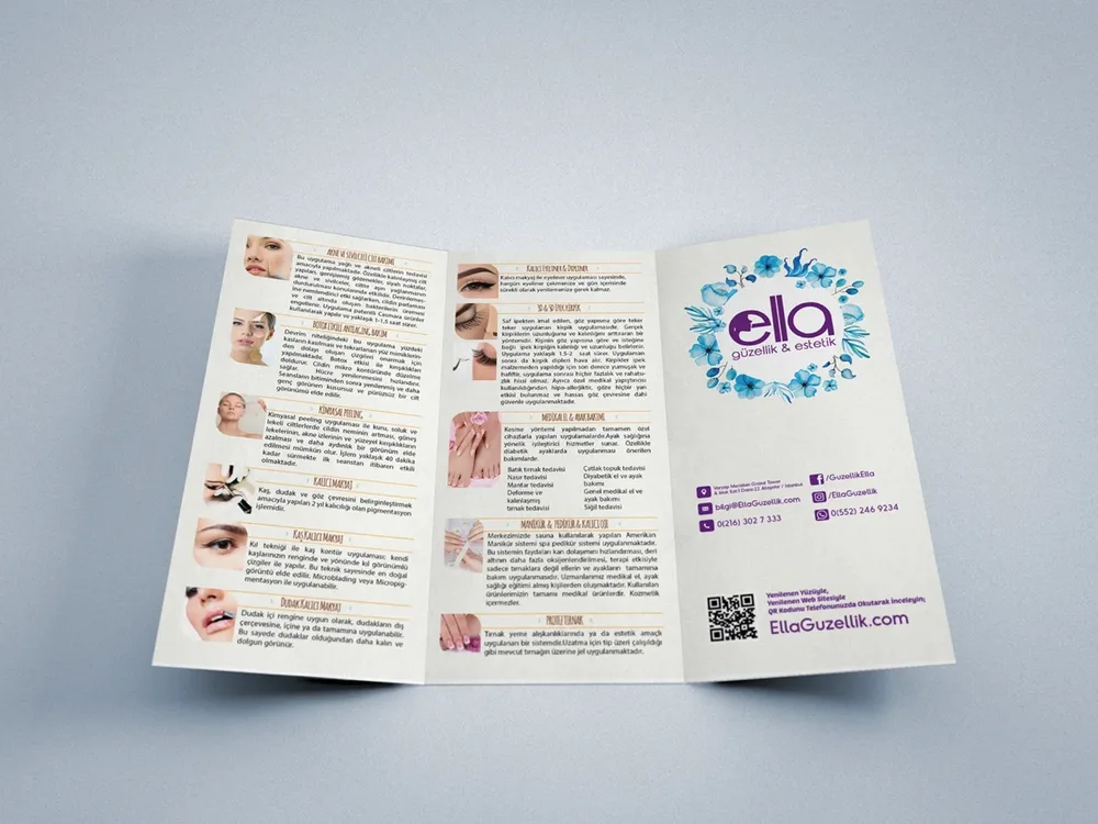 Ella Guzellik - Fold Brochure Design image 2