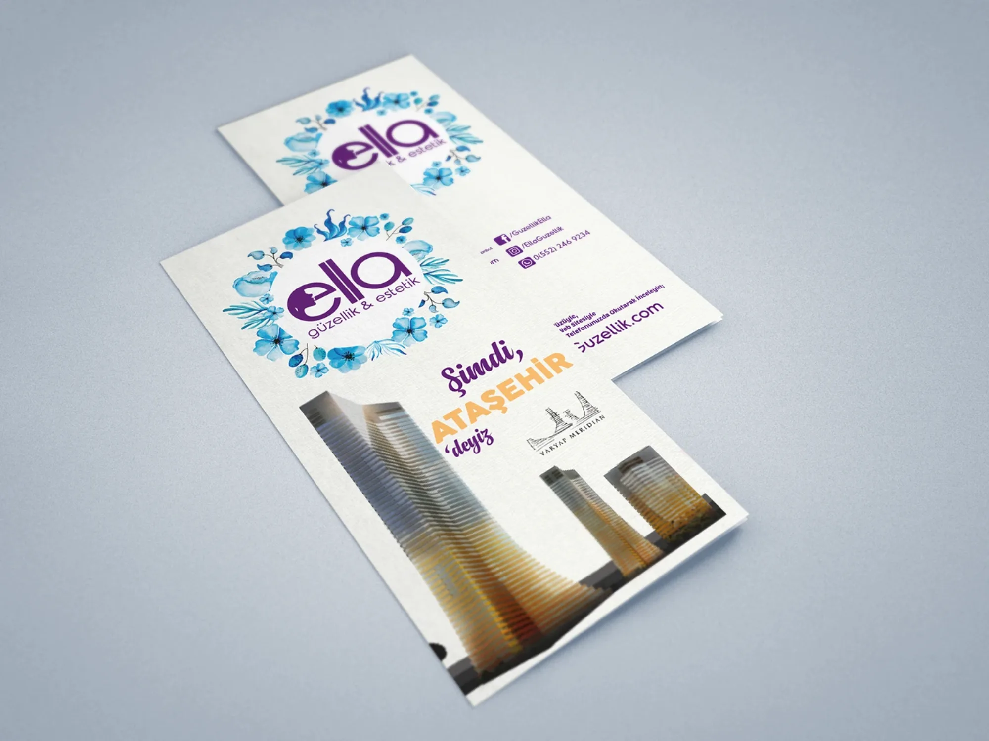Ella Guzellik- Fold Brochure Design görsel 3