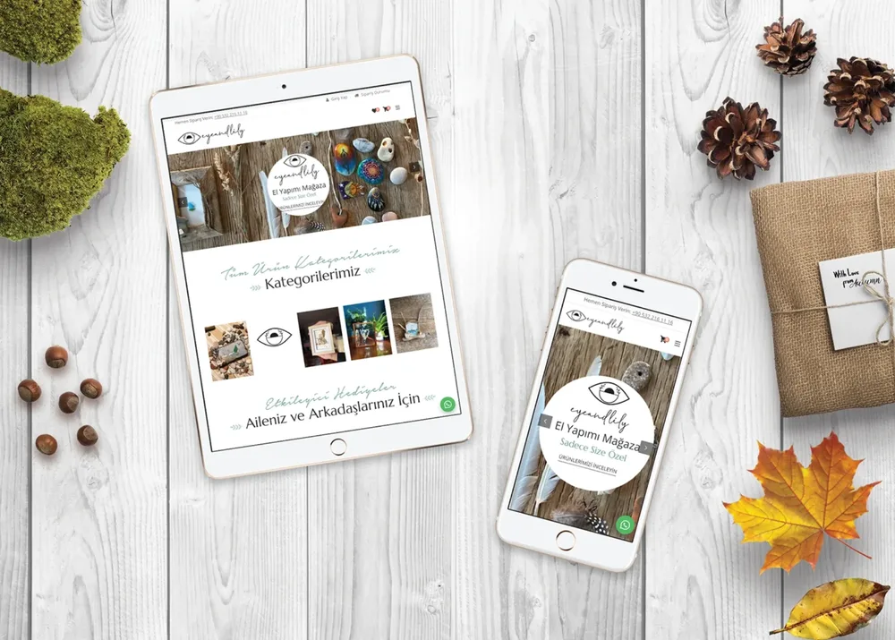 Eye & Lily - Handmade Online Store Web Site Design görsel 1
