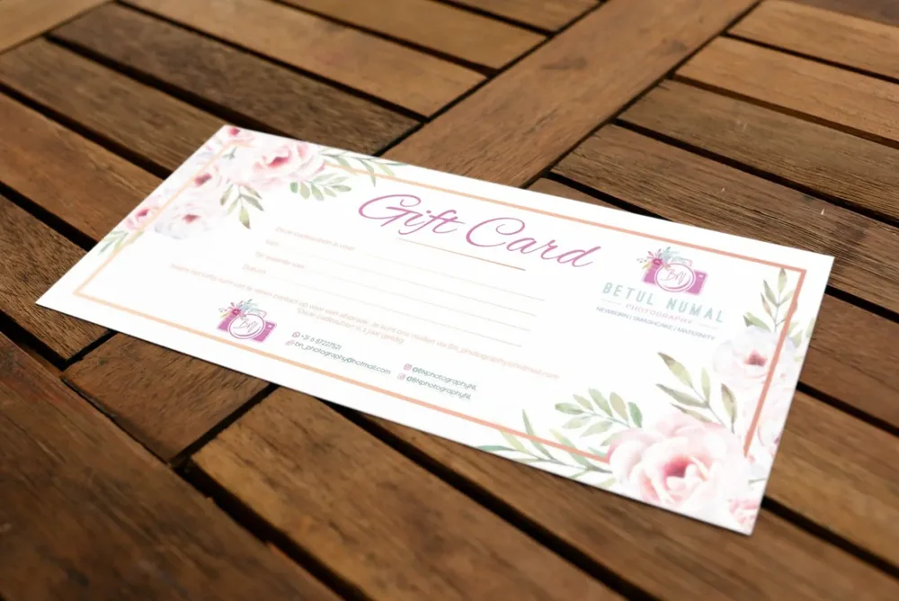 Gift Card Design - BN Photography image 2