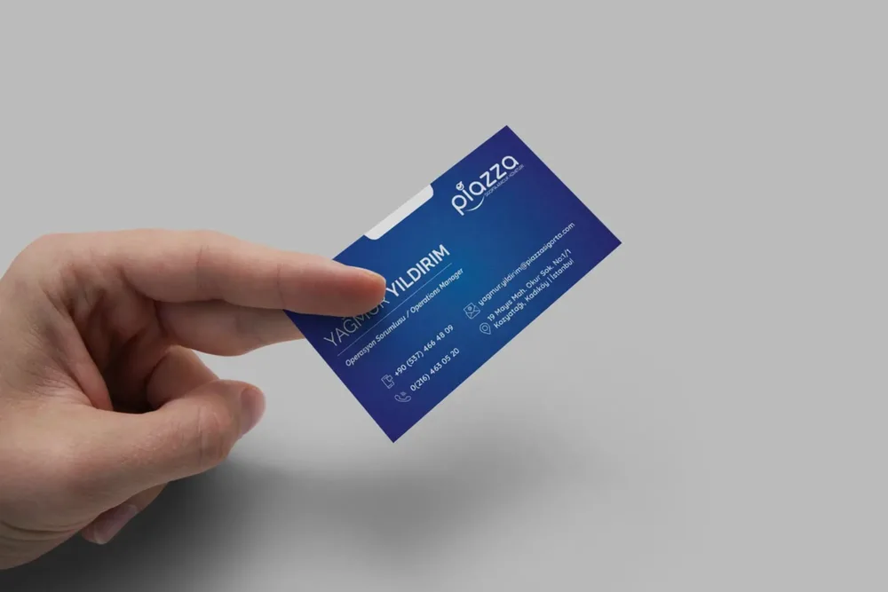 Piazza Insure Company - Business Card Design image 2