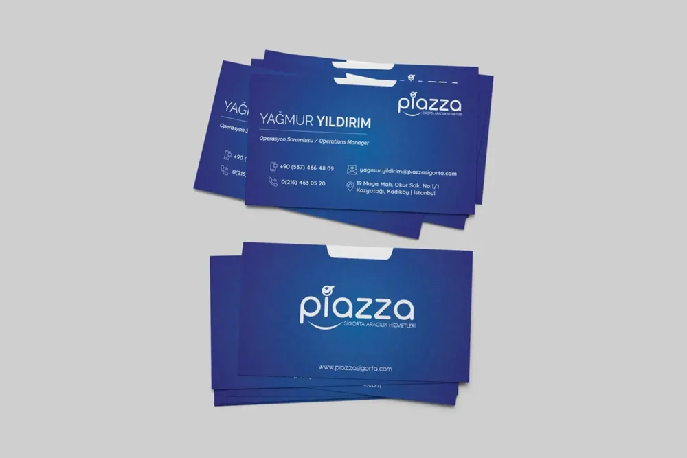 Piazza Insure Company - Business Card Design image 3