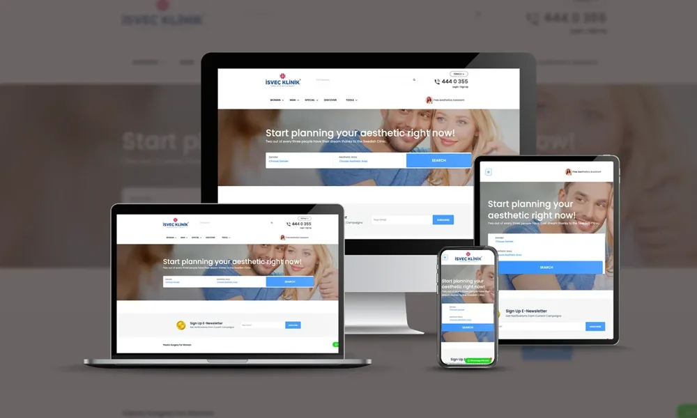 İsveç Klinik - Clinic Website Design image 1
