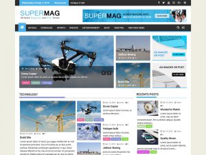 SuperMag free wordpress magazine theme