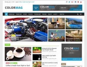 colormag magazine style wordpress theme