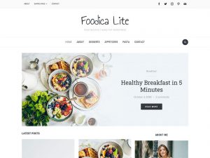 foodica lite free food blog wordpress theme