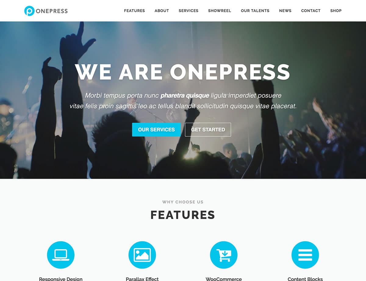 onepress-wordpress-teması